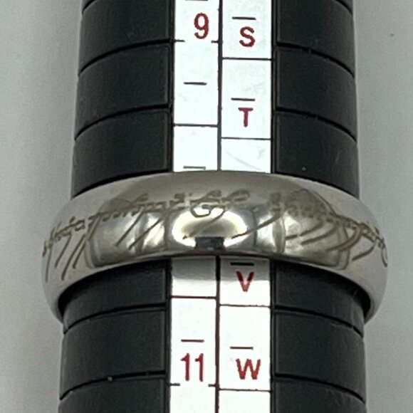 Men's Size 10 Lord of the Rings "The One Ring" Silver Toned - Picture 4 of 4